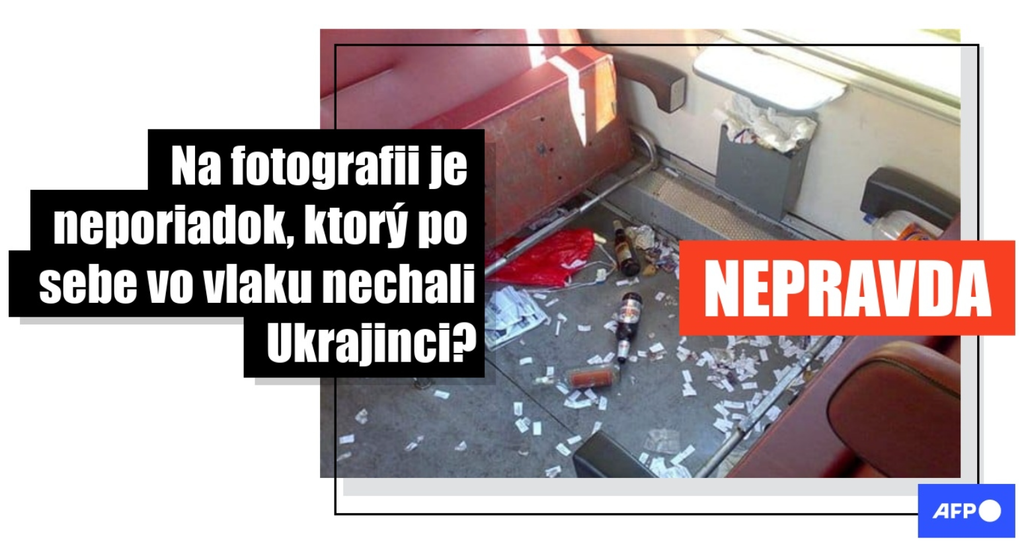 Falošná správa o neporiadku vo vlaku.