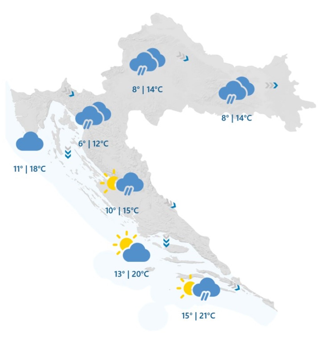 Predpoveď počasia na víkend. 