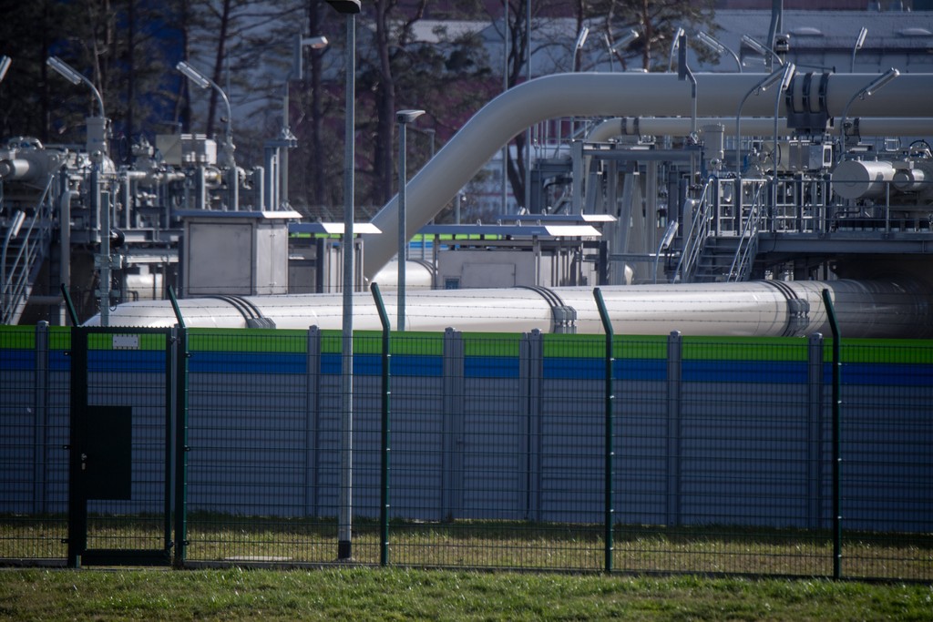 Plynovod Nord Stream 2 (Severný prúd 2) v nemecom Lubmine.