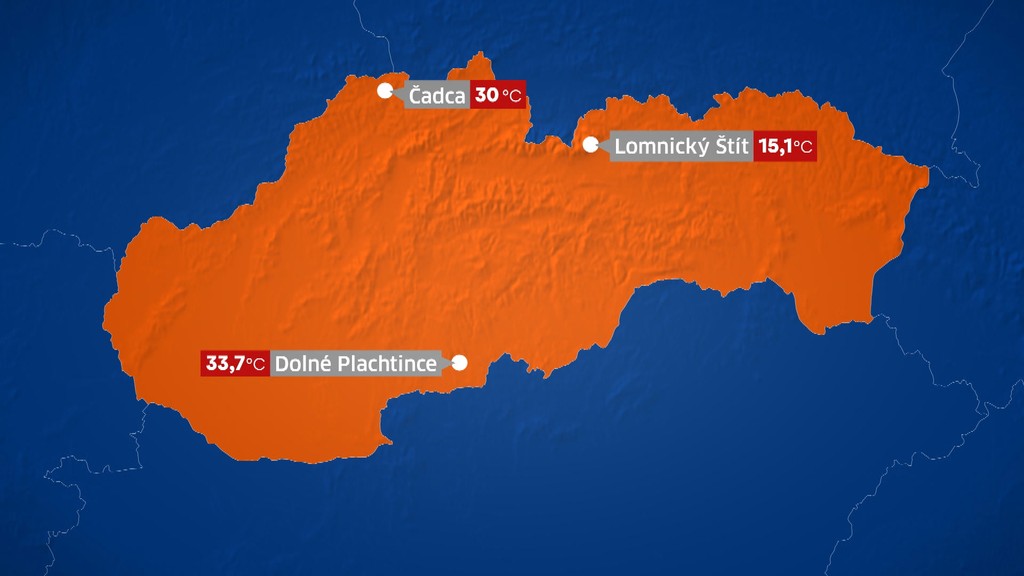 Slovensko potrápili vysoké teploty.