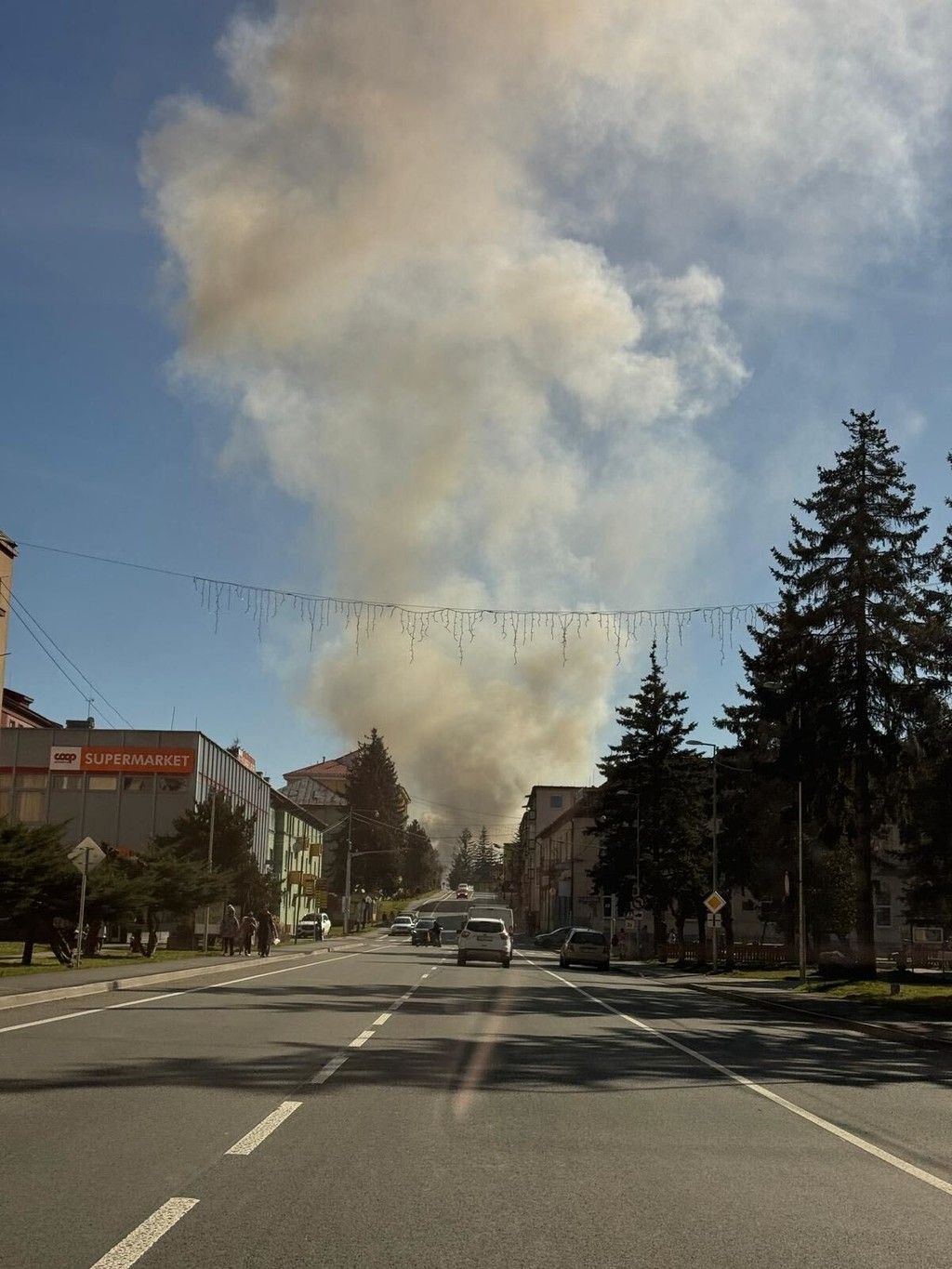 Požiar v Hnúšti.