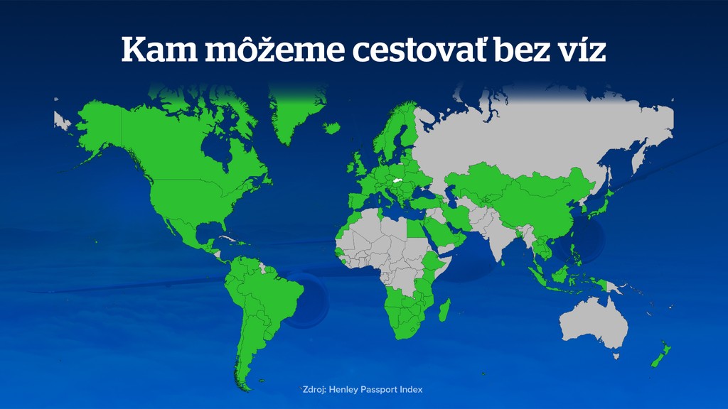 Kam môžeme cestovať bez víz?