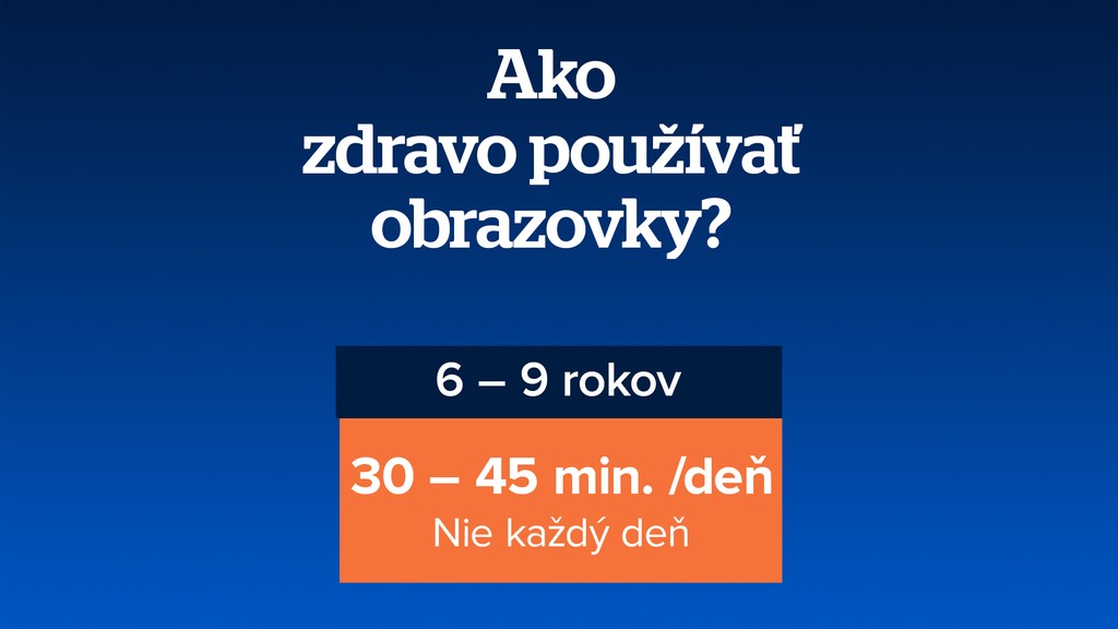 Ako zdravo používať obrazovky?