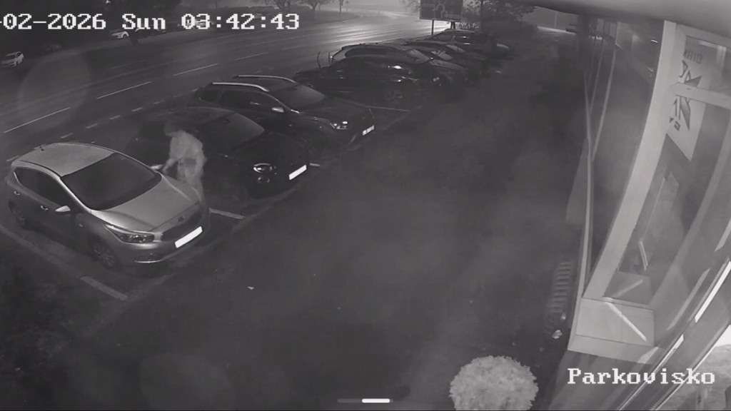 Páchateľ zachytený na kamerových záznamoch