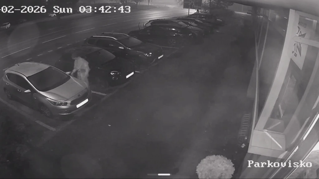 Páchateľ zachytený na kamerových záznamoch