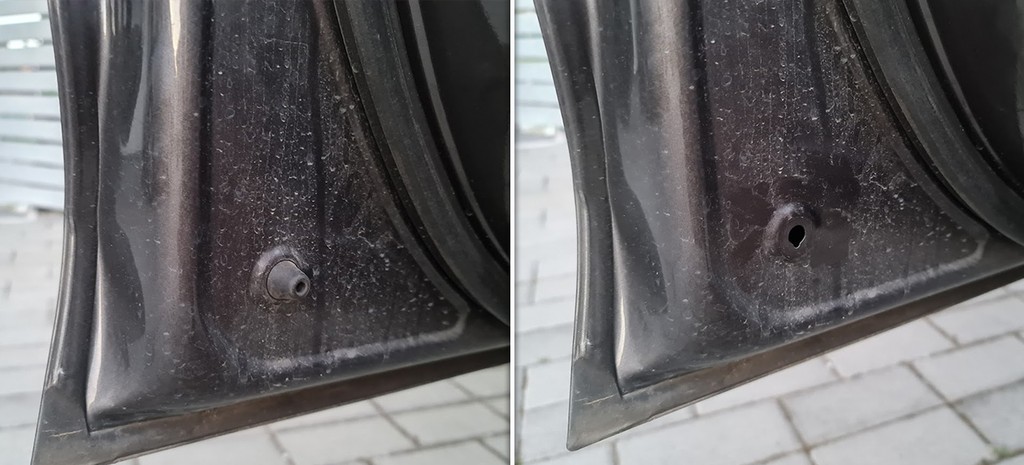 Aj takto môže vyzerať gumená zátka (Hyundai i30 - 2018)