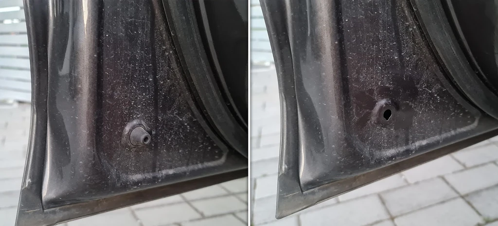 Aj takto môže vyzerať gumená zátka (Hyundai i30 - 2018)