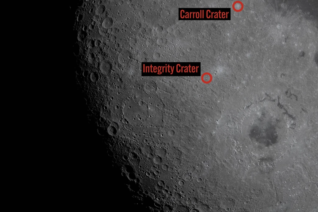 Astronauti chcú pomenovať tieto dva krátery na Mesiaci