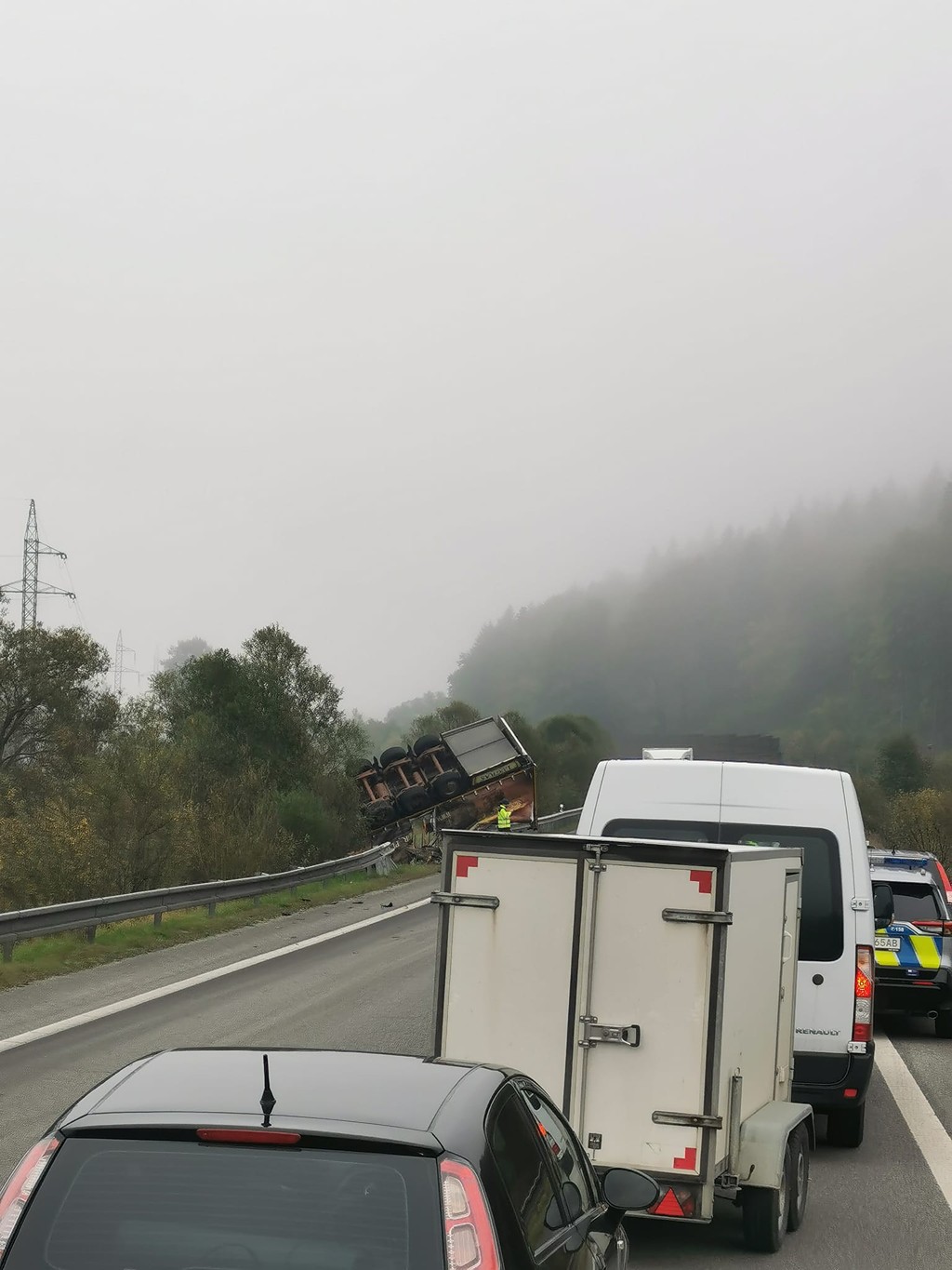 Snímka krátko po nehode