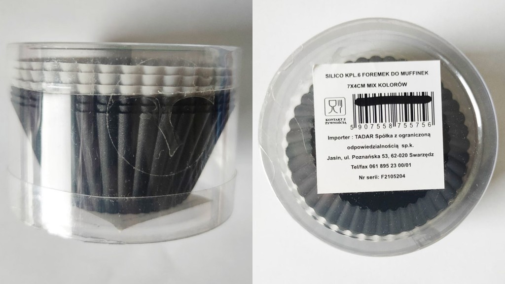 Cukrársky košík na muffiny 5 cm silikón