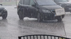 FOTO + VIDEO: Krúpy a zaplavené cesty. Na východe Slovenska udreli búrky