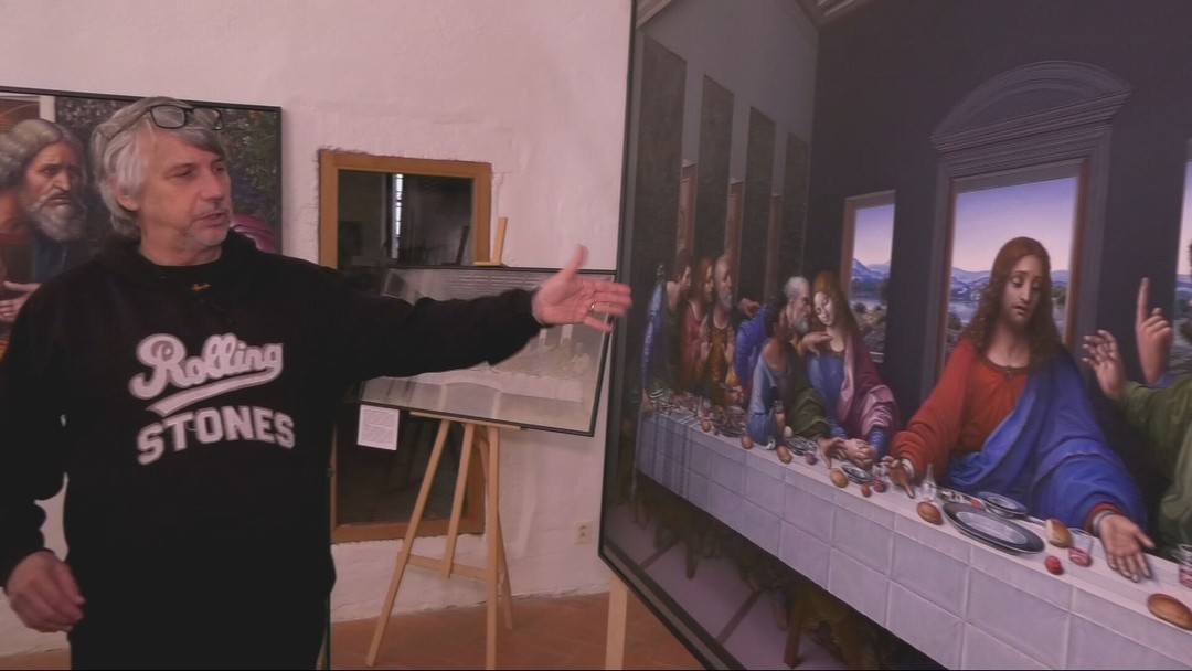 Rekonštrukcia Poslednej večere mu trvala celé roky – postupoval milimeter po milimetri. Obraz si môžete pozrieť aj vy