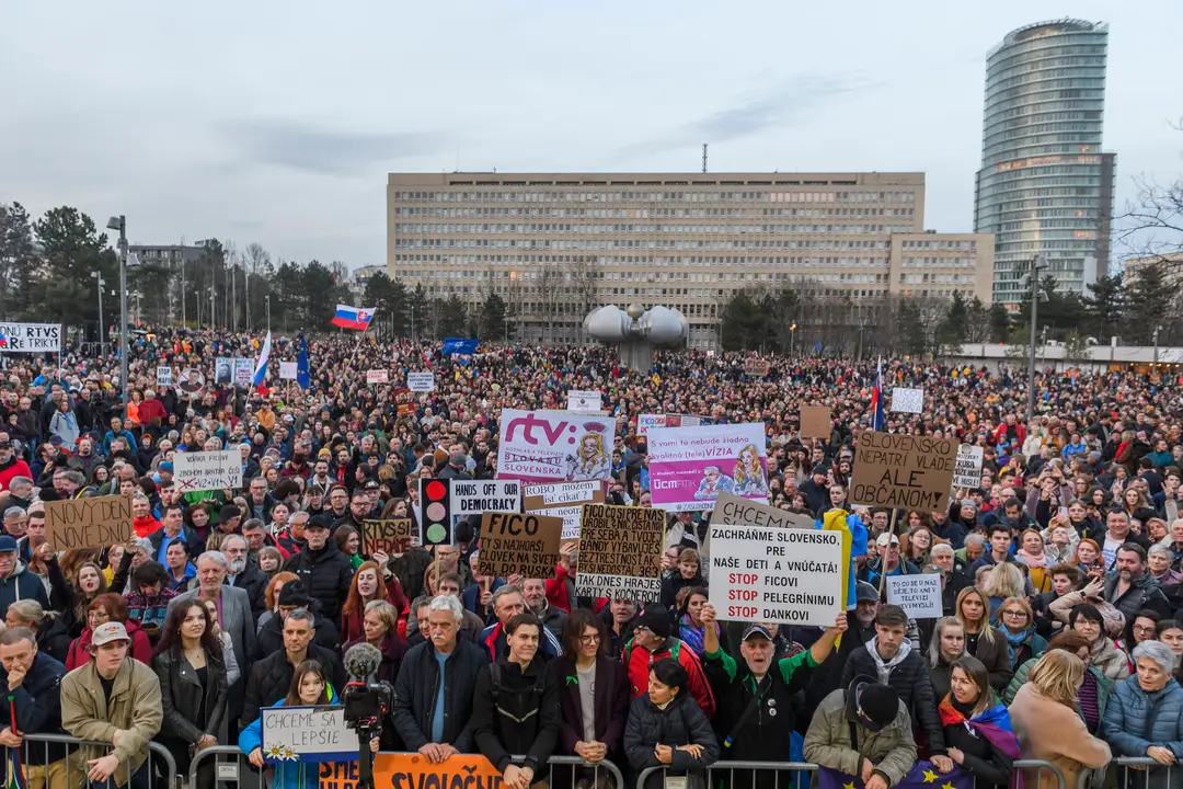 Protivládny protest (15. 3.)