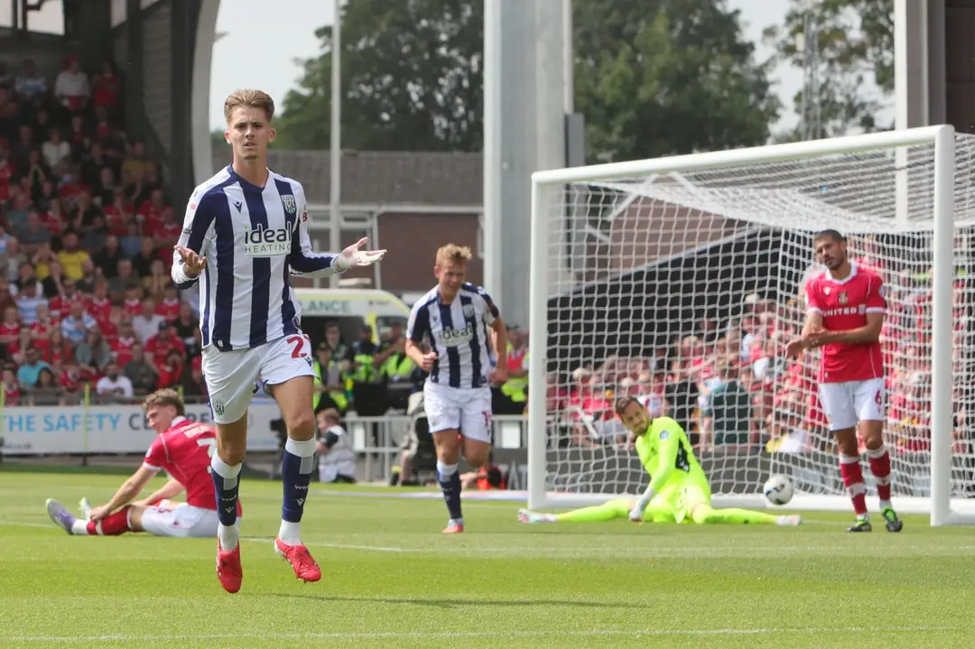 Ilustračná snímka zo zápasu Wrexham - West Bromwich