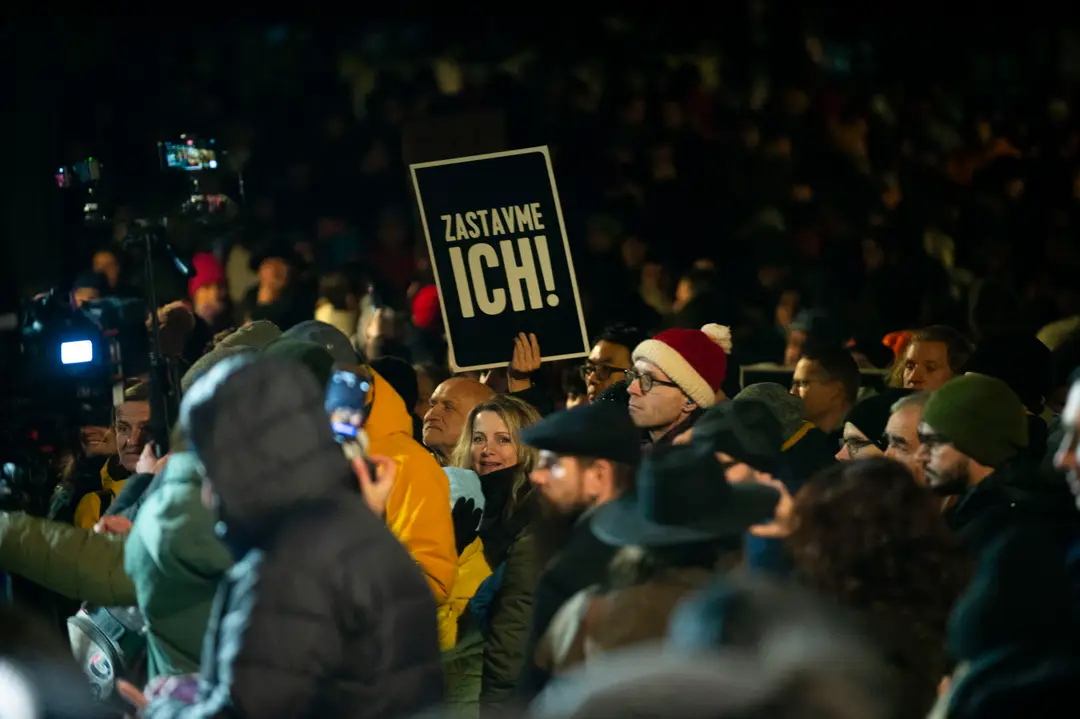 Protivládny protest.
