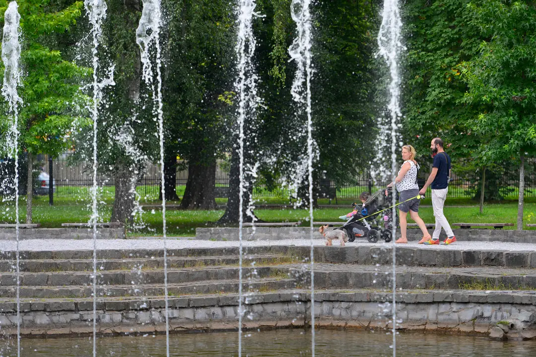 Na snímke Mestský park v Košiciach.