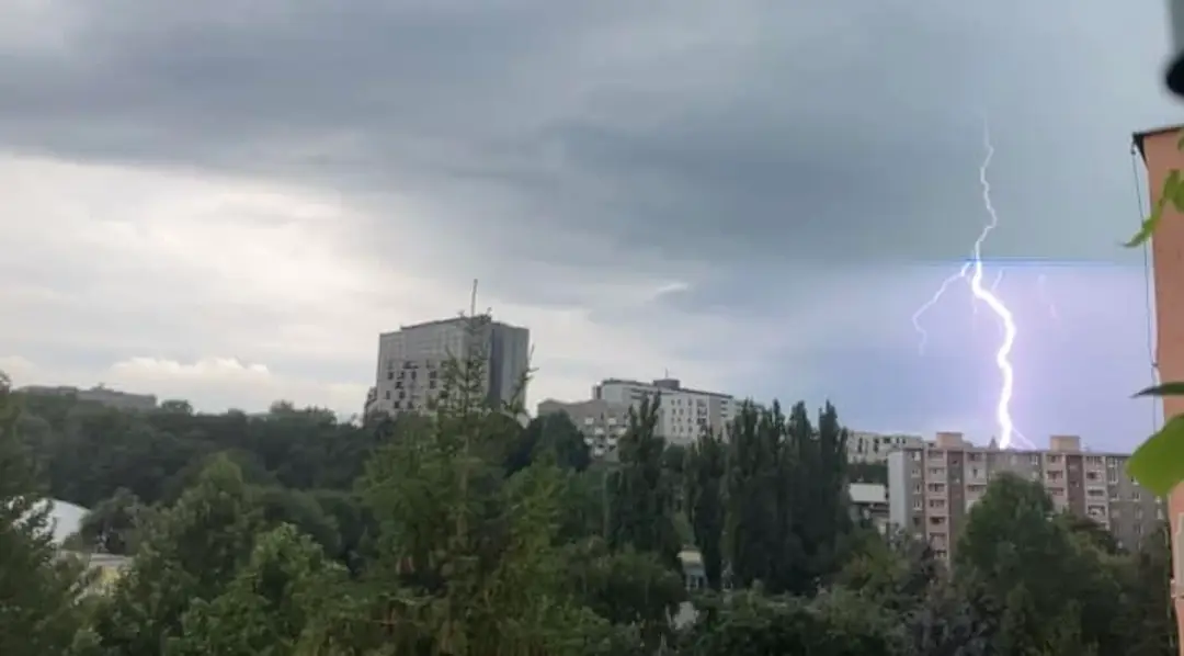 Búrka v Košiciach.