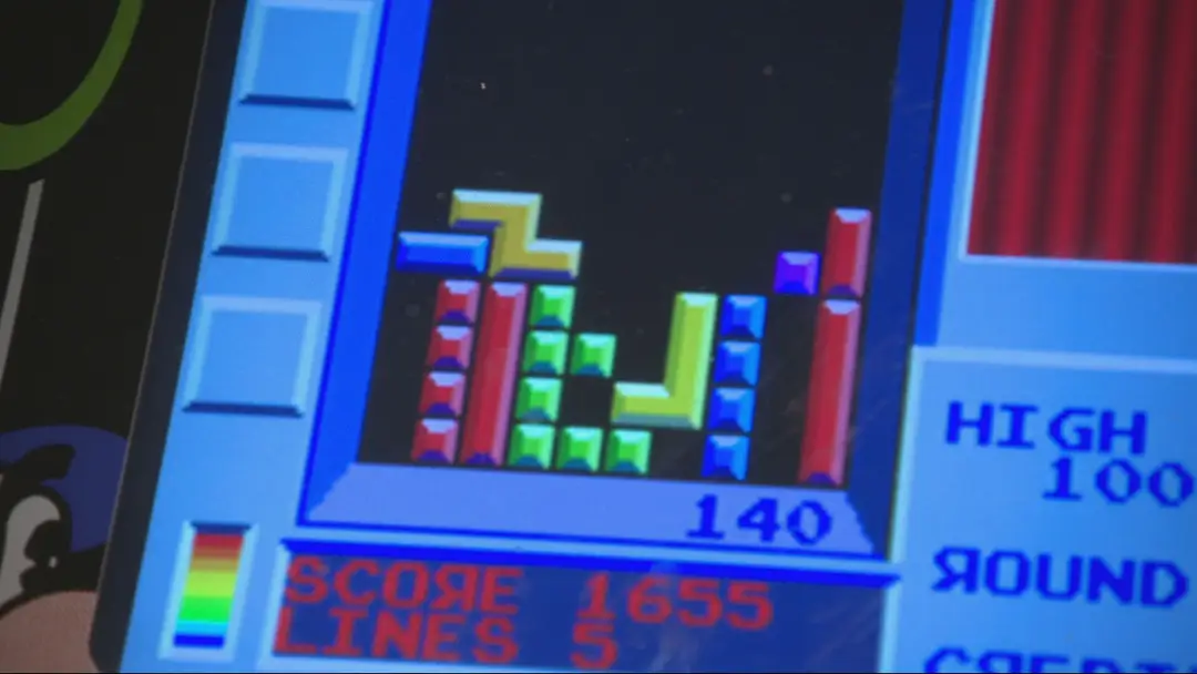 Hra Tetris.
