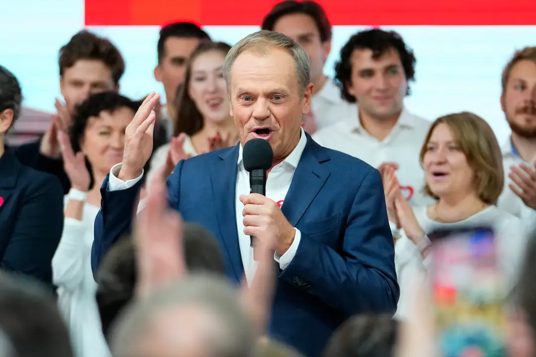 Líder Občianskej koalície (KO) Donald Tusk.