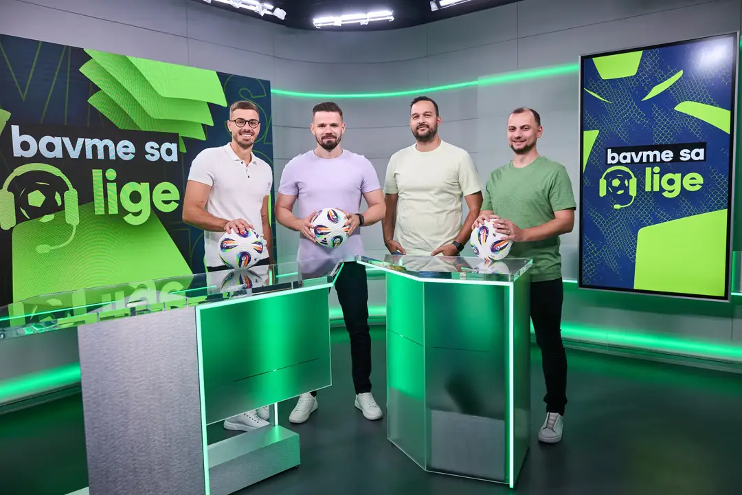 Marián Červenka, Marek Arpáš, Andrej Zvolenský, Michal Maťašovský - autori podcastu Bavme sa o lige