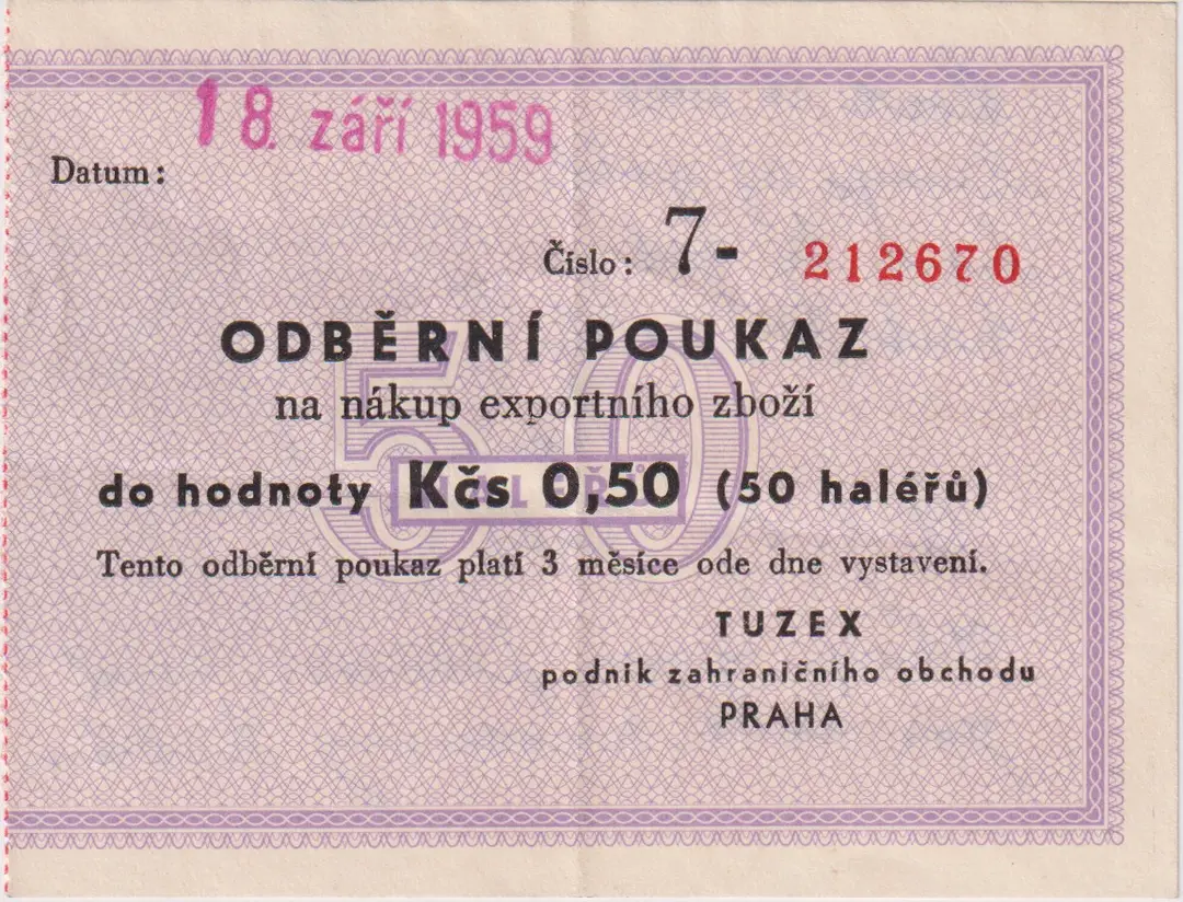Tuzexová poukážka vydražená za približne 50-tisíc eur