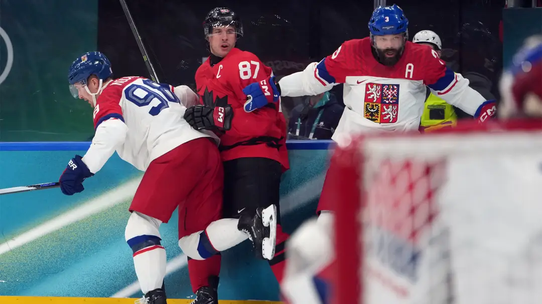 Sidney Crosby nedohral zápas proti Česku. (cropped)