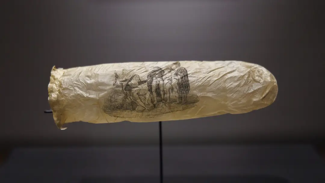 Kondóm z roku 1830