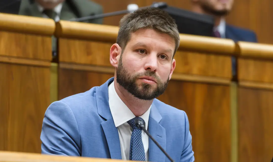 Na snímke podpredseda NR SR Michal Šimečka (Progresívne Slovensko).