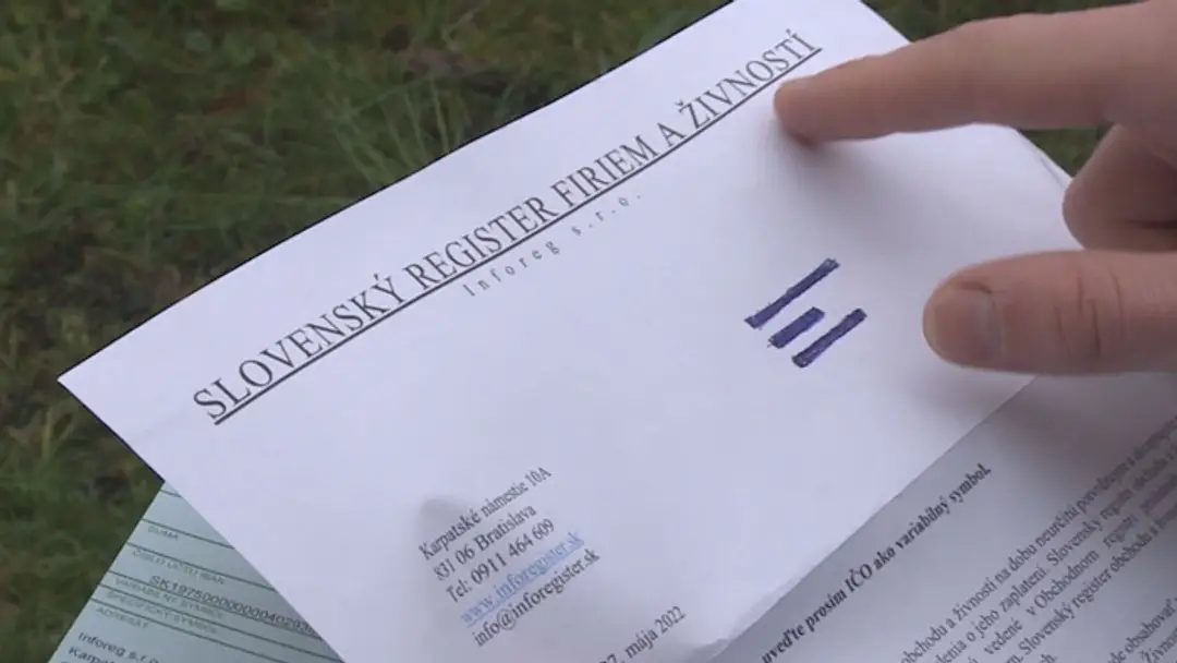 Falošné registre.