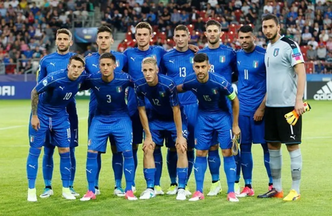 Talianska reprezentácia na ME U21.
