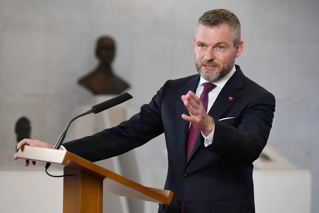 Na snímke predseda strany Hlas-SD Peter Pellegrini.