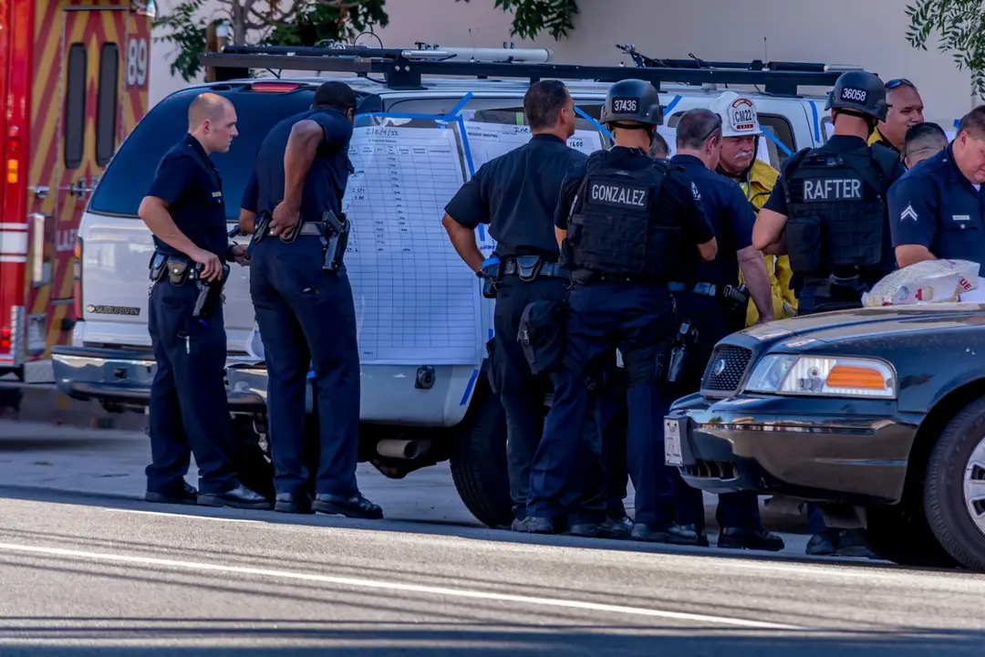 Polícia v Los Angeles. Ilustračná snímka.