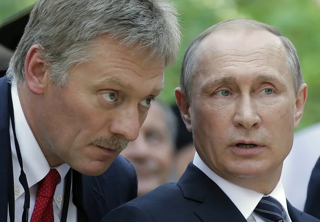 Dmitrij Peskov a Vladimir Putin