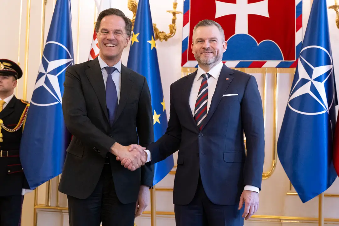 Peter Pellegrini a Mark Rutte