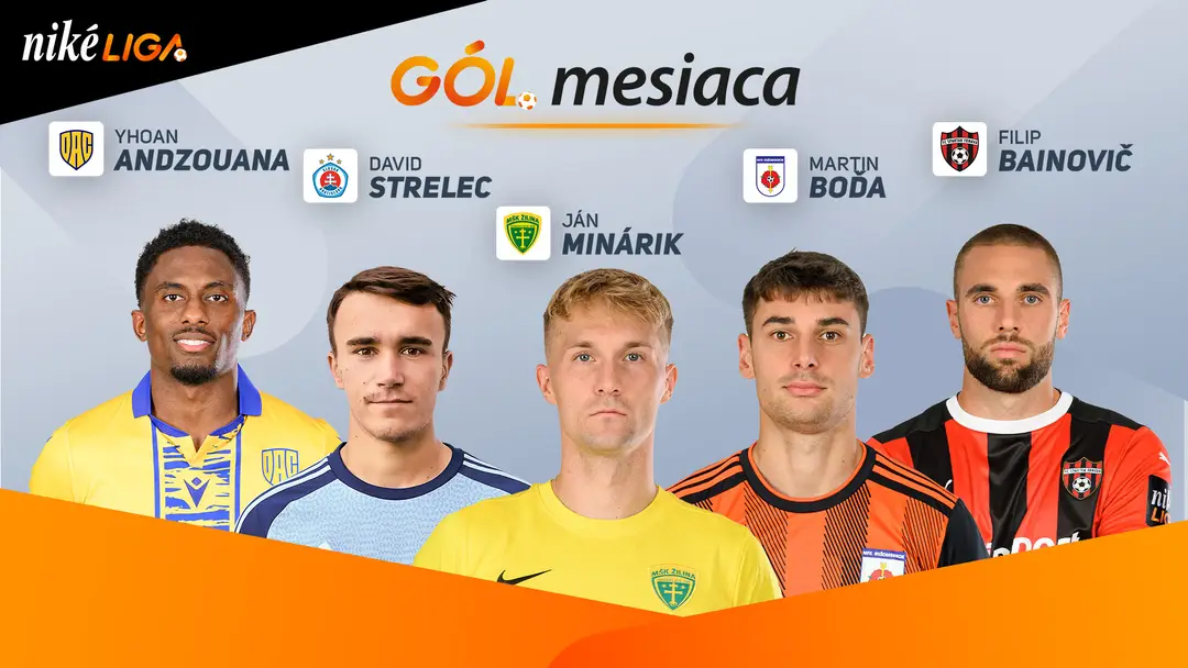Nominovaní v ankete gól mesiaca november.