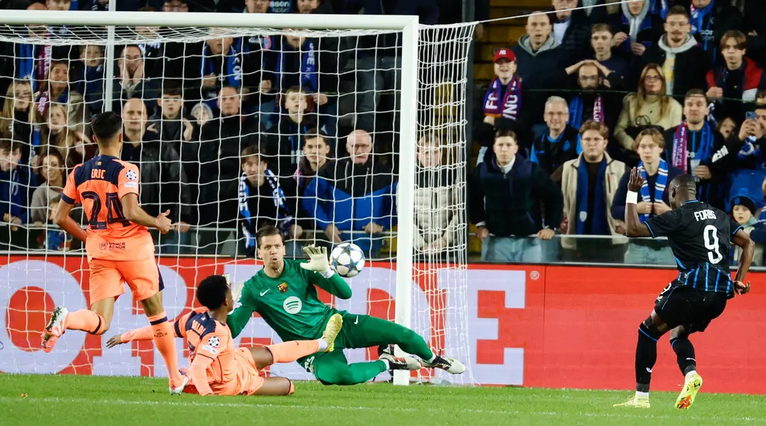 Barca v Brugách takmer prehrala.
