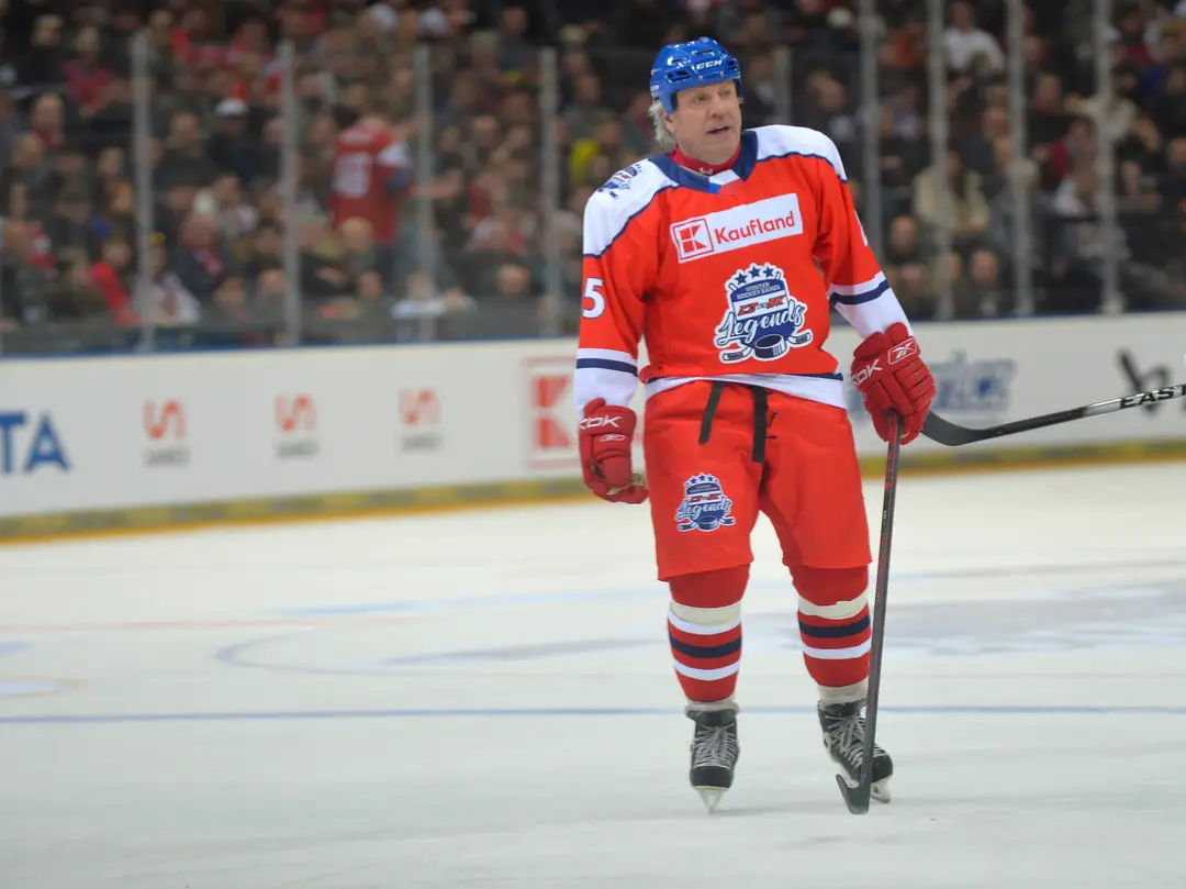 Petr Klíma počas zápasu legiend Česko - Slovensko