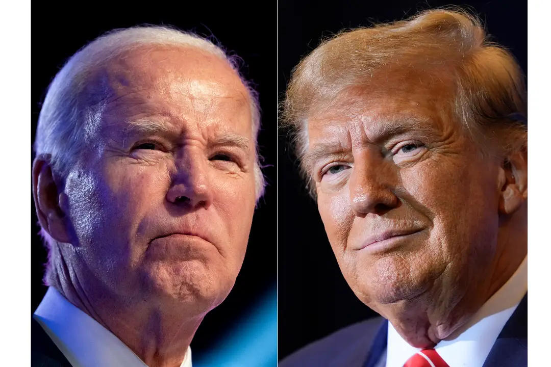 Joe Biden a Donald Trump.