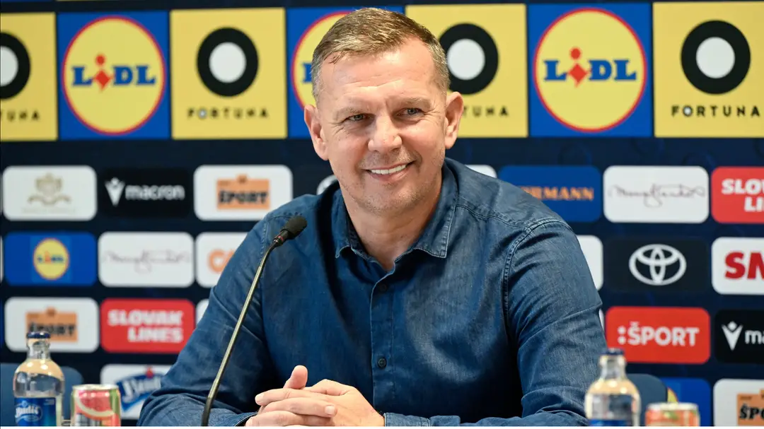 Na snímke tréner slovenskej futbalovej reprezentácie do 21 rokov Jaroslav Kentoš. (cropped)