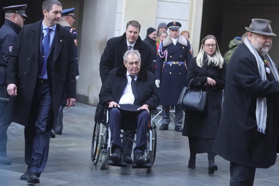 Miloš Zeman na archívnej snímke z decembra 2023.