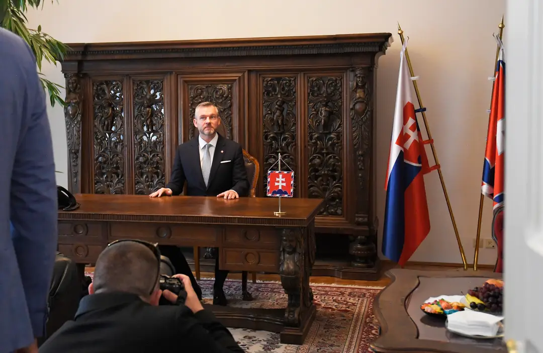 Prezident Peter Pellegrini na pracovisku v Košiciach.