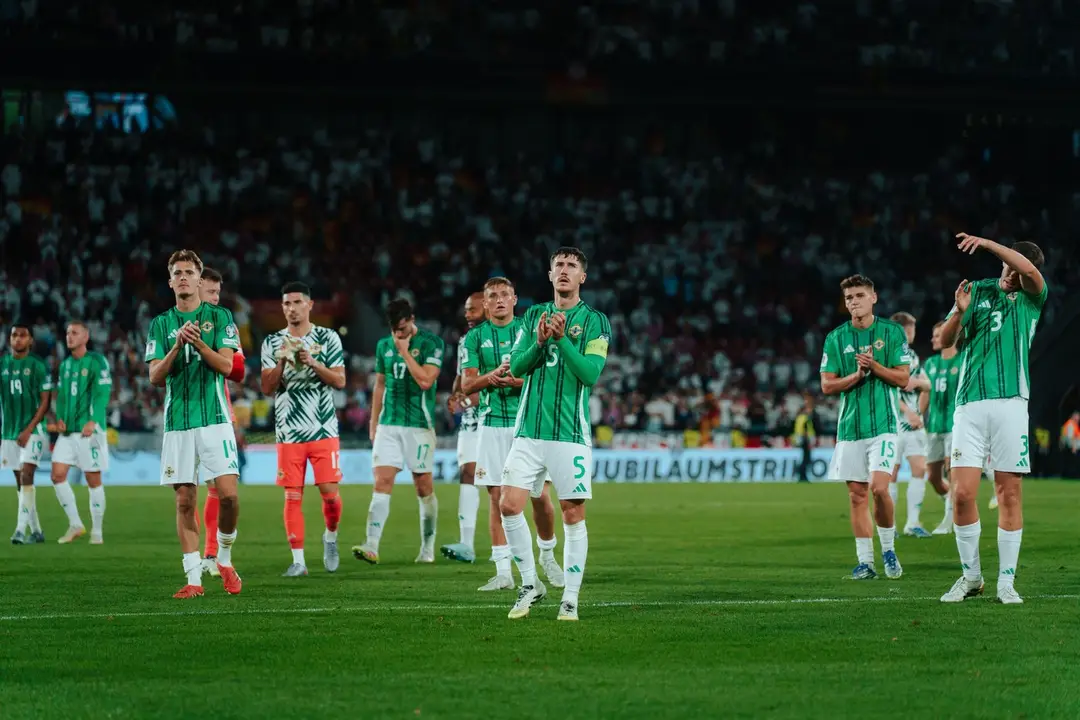 Futbalisti Severného Írska po zápase v Nemecku