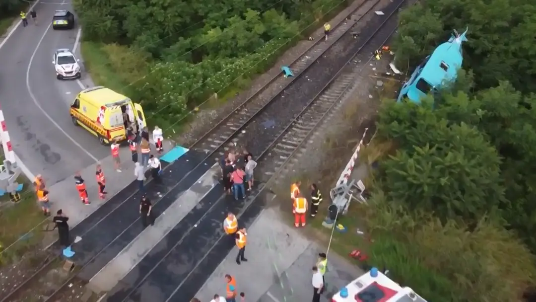 Dronový záber z tragédie pri Nových Zámkoch