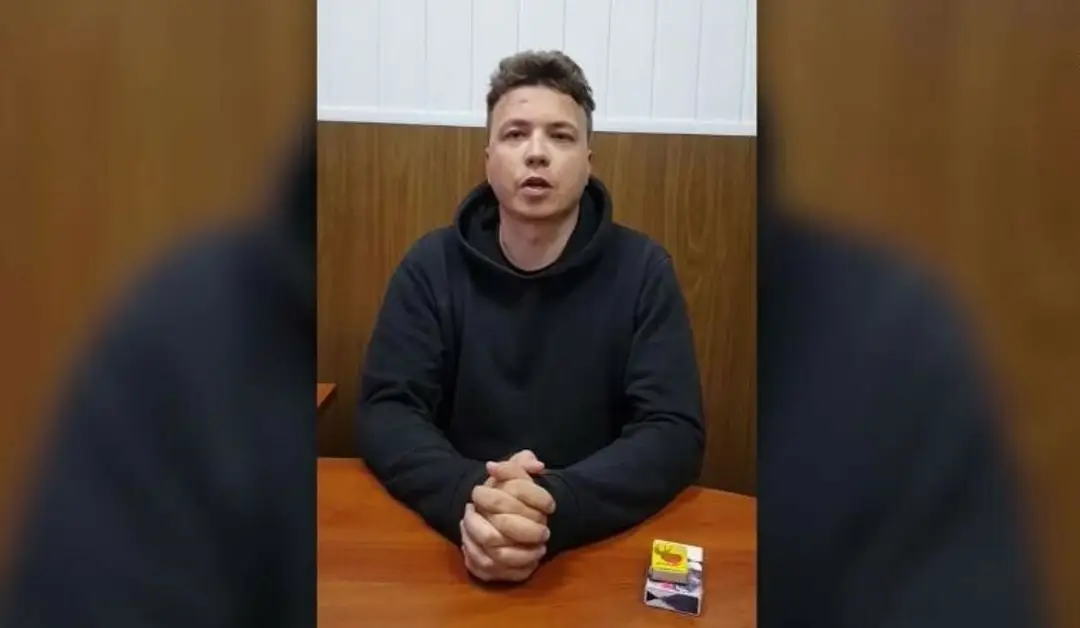Raman Pratasevič v štátnej televízii