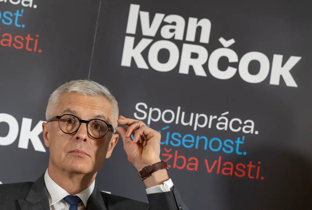 Na snímke kandidát na prezidenta Ivan Korčok
