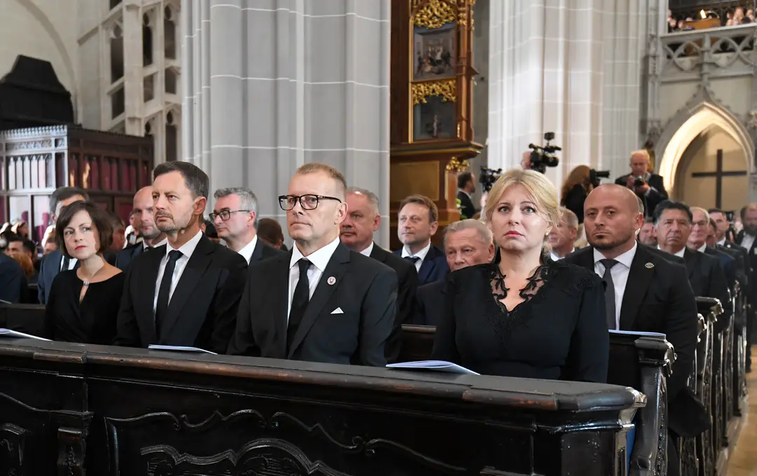 Na snímke sprava prezidentka Zuzana Čaputová, predseda NR SR Boris Kollár a predseda vlády SR Eduard Heger