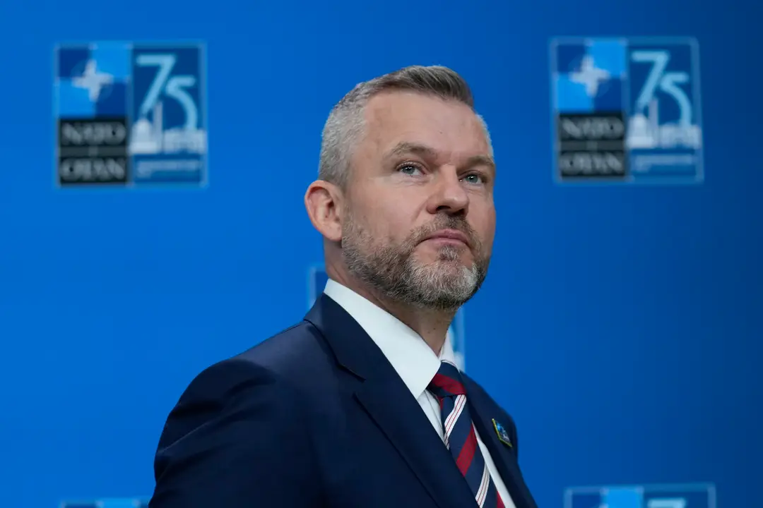 Slovenský prezident Peter Pellegrini prichádza na summit NATO vo Washingtone.