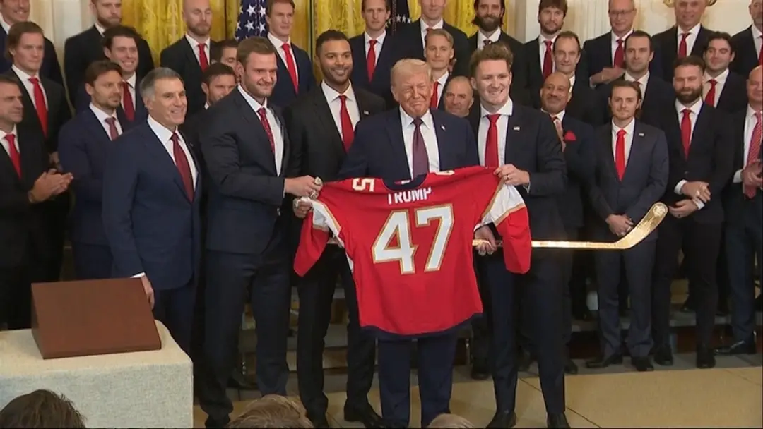 Hokejisti Floridy Panthers navštívili Biely dom.