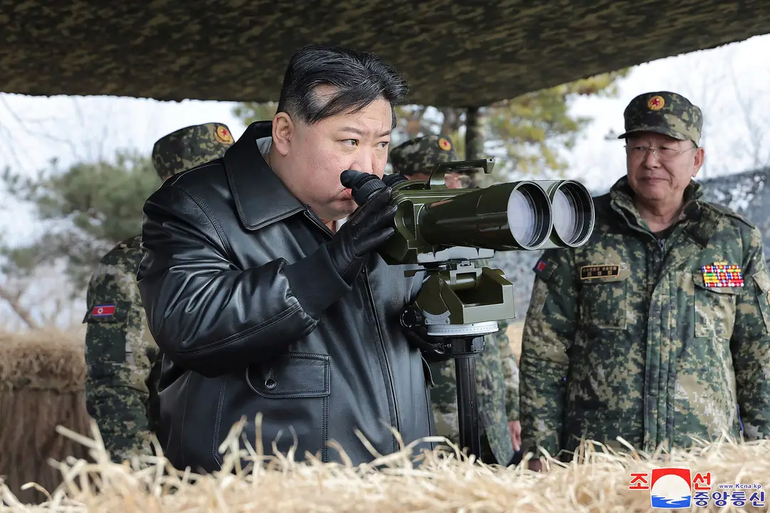 Na snímke severokórejský vodca Kim Čong-un.