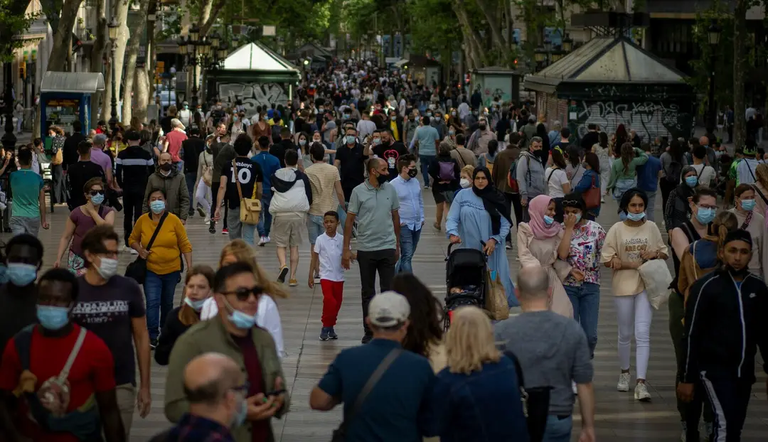 Obľúbená La Rambla v Barcelone.